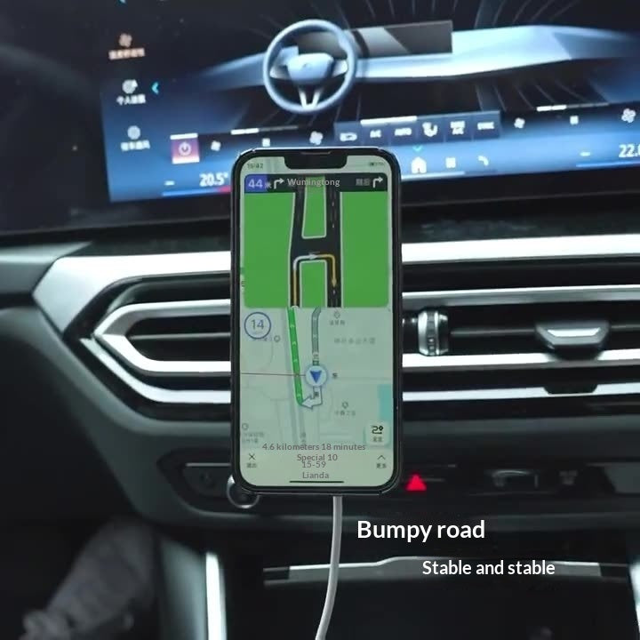 Magsafe Car Phone Holder With 2 Magnetic Wireless Mounts